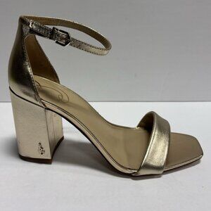 Sam Edelman Women’s Daniella Gold Ankle Strap Sandals, Size 9 M